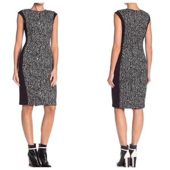 Vince Camuto Dresses & Skirts - Vince Camuto bodycon black and white shift dress